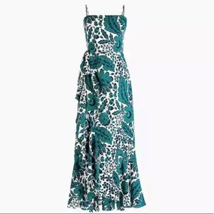 JCREW tropical high and low dress